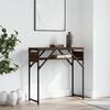vidaXL Console Table with Shelf Brown Oak 75x30x75cm Engineered Wood