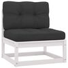 vidaXL 4-Seater Garden Sofa with Cushions Solid Pinewood