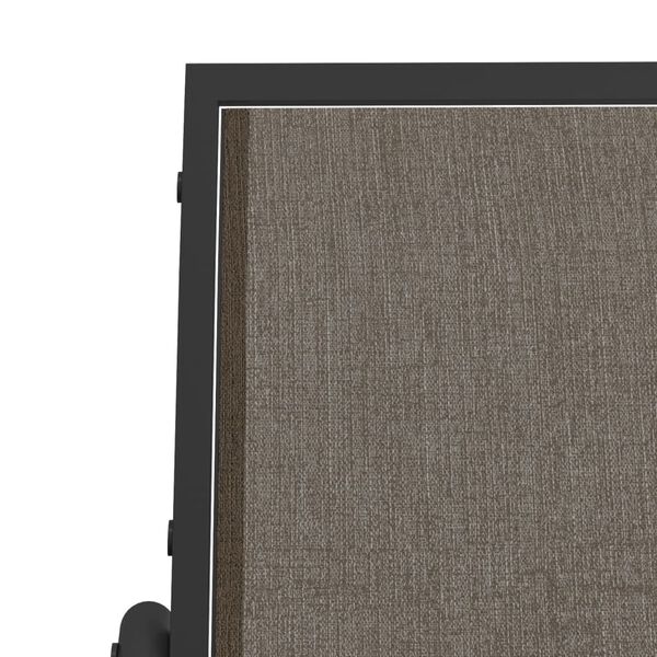 vidaXL Garden Glider Chair Brown 61x76x87 cm Textilene&Steel