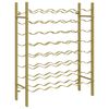 vidaXL Wine Rack for 48 Bottles Gold Metal