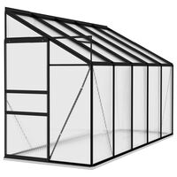 vidaXL Greenhouse Anthracite Aluminium 6.5 m³