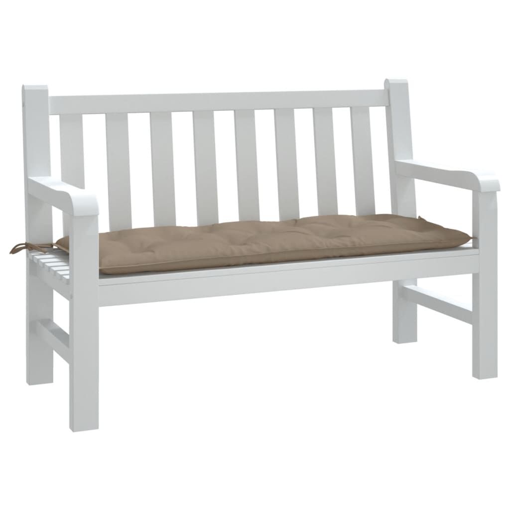vidaXL Garden Bench Cushion Taupe 120x50x7 cm Oxford Fabric
