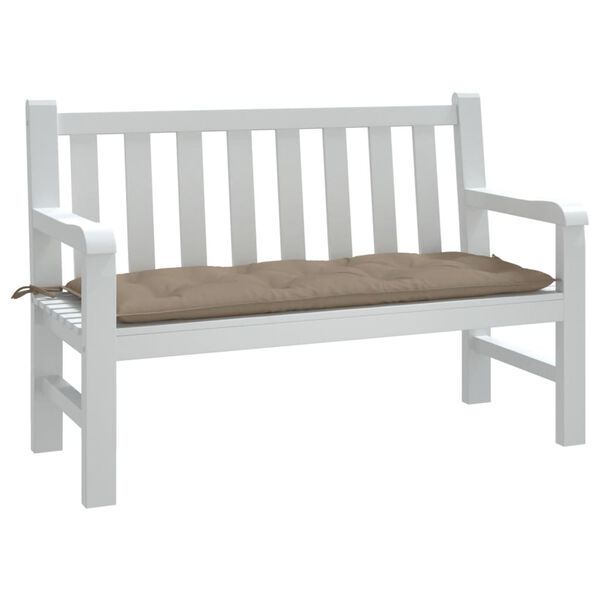 vidaXL Garden Bench Cushion Taupe 120x50x7 cm Oxford Fabric