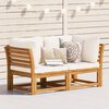 vidaXL Garden Sofa with Cushions 2-Seater Solid Wood Acacia