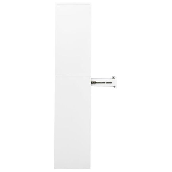 vidaXL Office Cabinet White 90x40x180 cm Steel