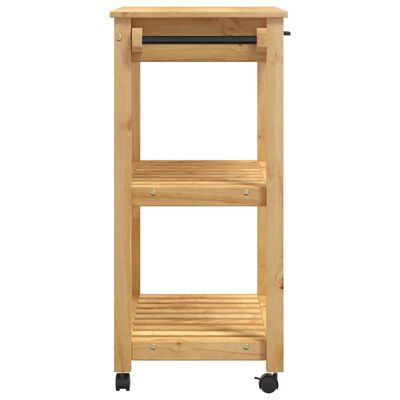 vidaXL Kitchen Trolley MONZA 84x40x90 cm Solid Wood Pine