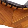 vidaXL Sun Lounger 2 pcs Brown 60 x 154 x 74cm Solid Acacia wood