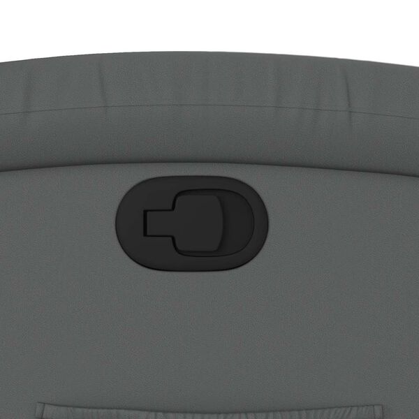 vidaXL Recliner Chair Grey Faux Leather