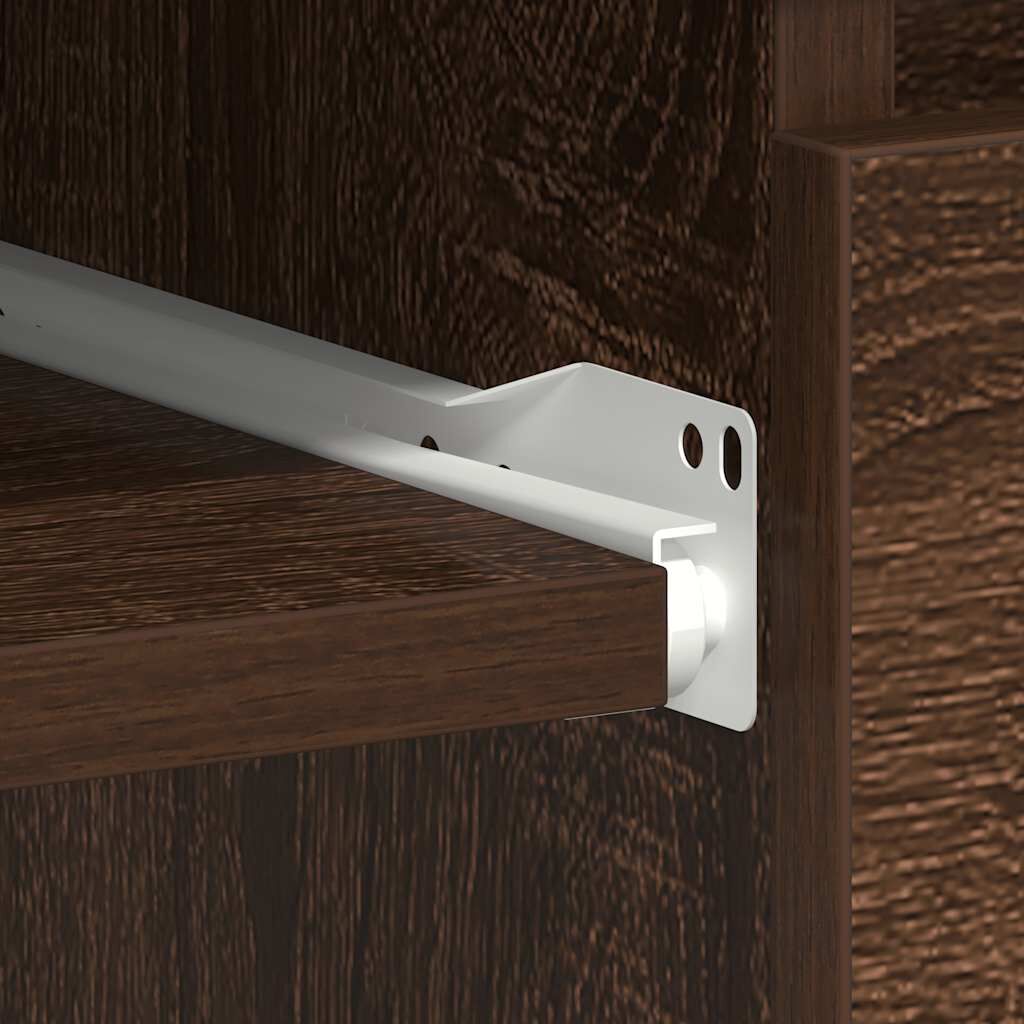 vidaXL Desk Brown Oak 90x45x76 cm Engineered Wood
