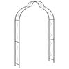 vidaXL Garden Arch Black 150x34x240 cm Iron