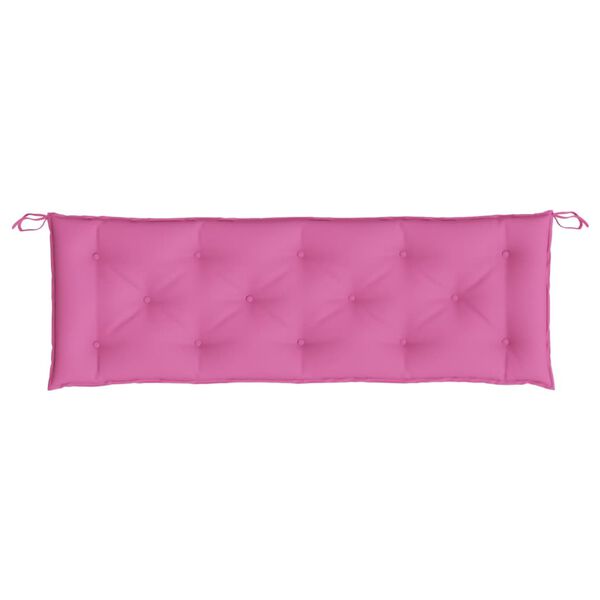 vidaXL Garden Bench Cushion Pink 150x50x7 cm Oxford Fabric