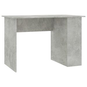 vidaXL Desk Concrete Grey 110x60x73 cm Chipboard