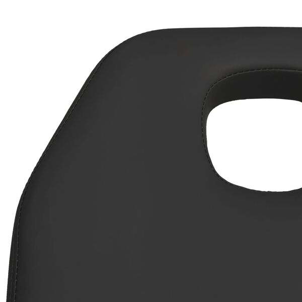 vidaXL Massage Table Black 180x62x(87-112) cm