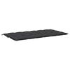 vidaXL Garden Bench Cushion Black 200x(50+50)x7cm Oxford Fabric