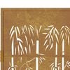 vidaXL Garden Gate 105x130 cm Corten Steel Bamboo Design