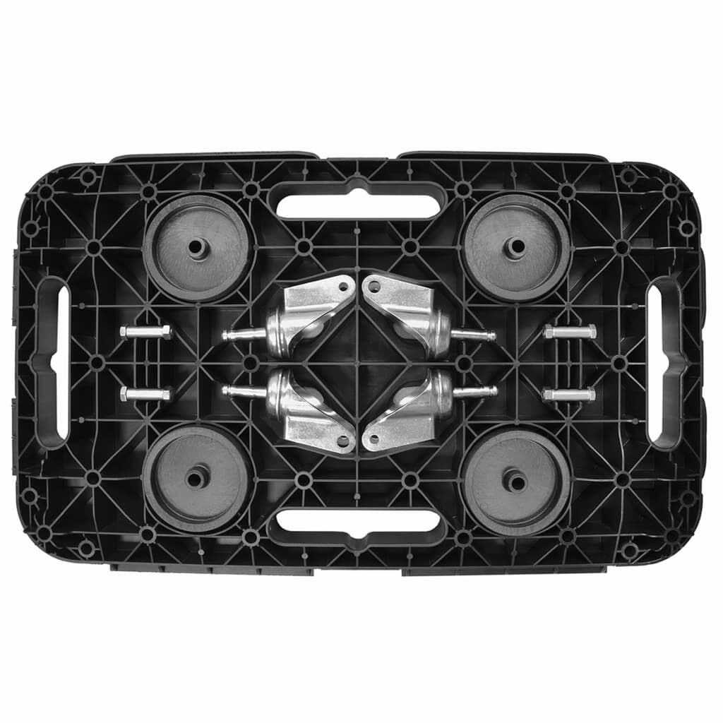 vidaXL Transport Trolley Black Polypropylene 300 kg
