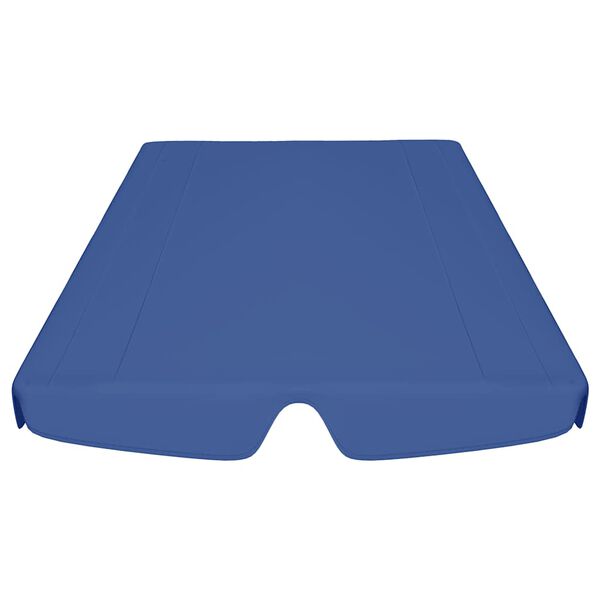 vidaXL Replacement Canopy for Garden Swing Blue 150/130x105/70 cm