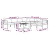 vidaXL 9 Piece Garden Lounge Set with Cushions Aluminium Anthracite