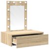 vidaXL Dressing Table Brown 60 x 40 x 70 cm Engineered wood