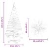 vidaXL Christmas Trees with Stand Brown 120 cm Solid pine wood