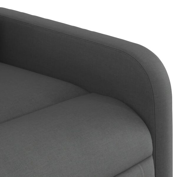 vidaXL Electric Stand up Massage Recliner Chair Dark Grey Fabric