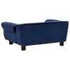 vidaXL Dog Sofa Blue 72x45x30 cm Plush