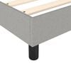 vidaXL Bed Frame without Mattress Light Grey Twin XL Fabric (US Only)