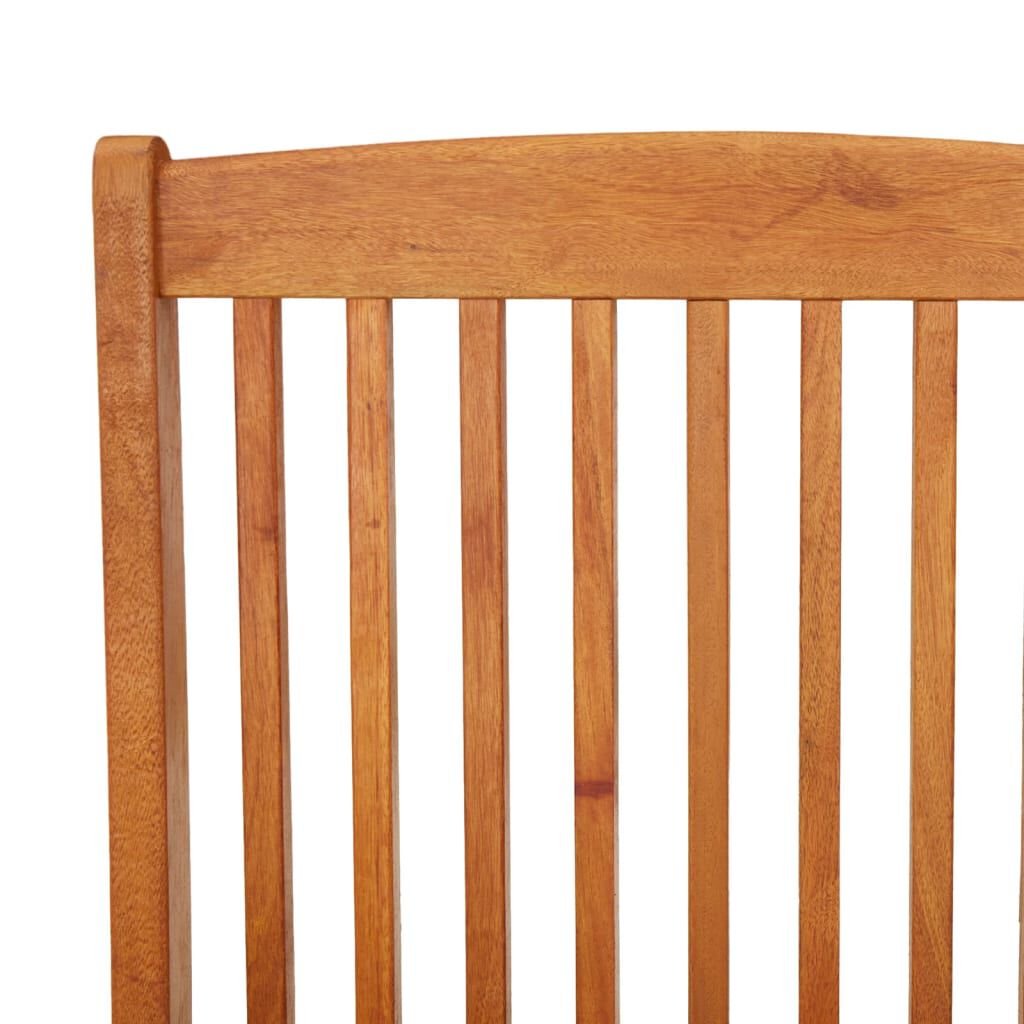 vidaXL Folding Garden Chairs 2 pcs Solid Eucalyptus Wood