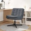 vidaXL Swivel Relaxing Chair Manual Dark grey 63 x 75 x 76 cm Velvet