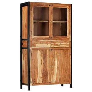vidaXL Highboard 100x40x175 cm Solid Acacia Wood