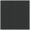 vidaXL 5 Piece Garden Dining Set with Cushions Black Poly Rattan