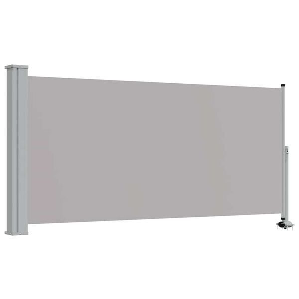vidaXL Patio Retractable Side Awning 120 x 300 cm Grey