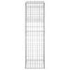 vidaXL Gabion Basket Posts 2 pcs 40x40x140 cm Iron