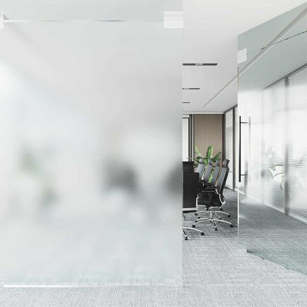 vidaXL Self-adhesive Window Film Frosted Grey 90 x 500 cm PVC