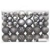 vidaXL Christmas Baubles 100 pcs Grey 3 / 4 / 6 cm