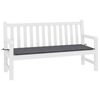 vidaXL Garden Bench Cushion Anthracite 200x50x4 cm Oxford Fabric