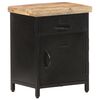 vidaXL Bedside Cabinet 40x30x52 cm Rough Mango Wood