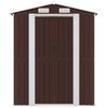 vidaXL Garden Shed Dark Brown 192x855x223 cm Galvanised Steel