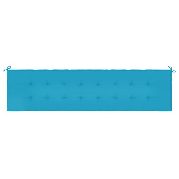 vidaXL Garden Bench Cushion Blue 200x50x3 cm Oxford Fabric