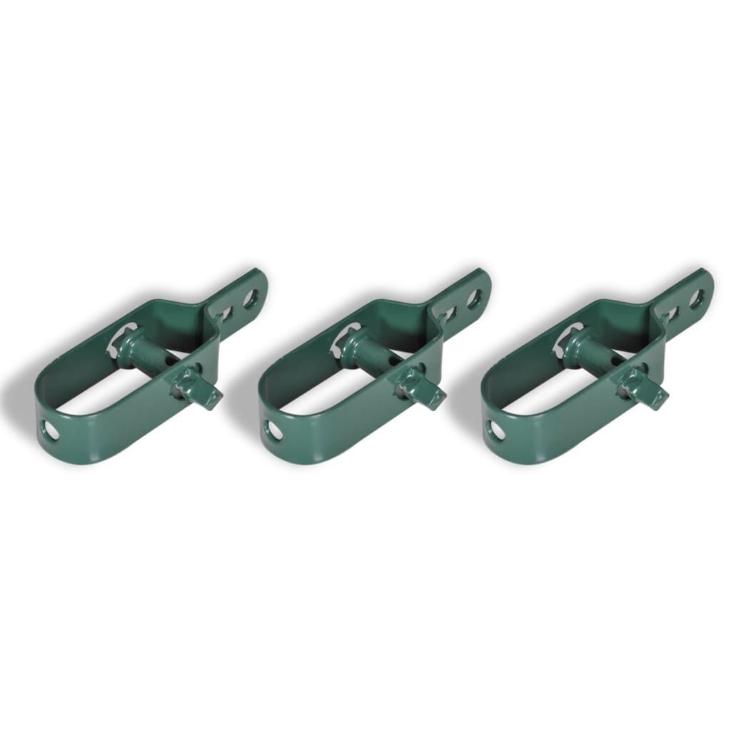 vidaXL Chain Link Fence with Posts Steel 1.5x25 m Green