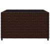 vidaXL 3 Piece Garden Lounge Set with Cushions Brown Poly Rattan