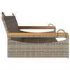 vidaXL Swing Bench Grey 109x62x40 cm Poly Rattan