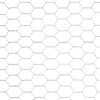 vidaXL Chicken Wire Fence Galvanised Steel 25x1.5 m Silver