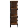 vidaXL Sideboard Brown Oak 102x32x103.5 cm Engineered Wood
