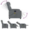 vidaXL Electric Massage Recliner Chair Grey Faux Leather