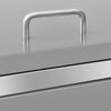 vidaXL Triple Wheelie Bin Shed 207x77.5x112.5 cm Stainless Steel