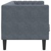 vidaXL Chesterfield Sofa with Bolsters 3-Seater Dark Grey Velvet