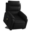 vidaXL Electric Stand up Massage Recliner Chair Black Faux Leather