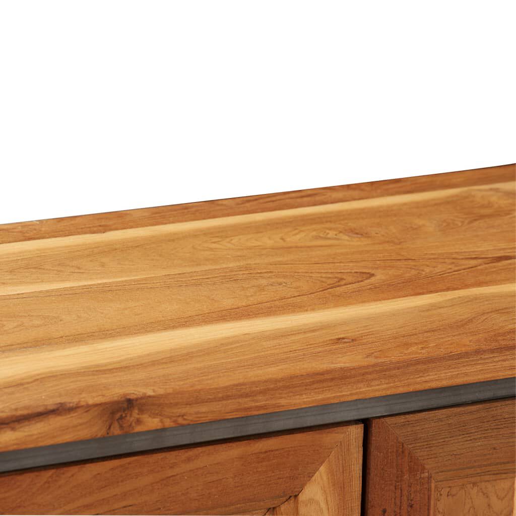 vidaXL Sideboard Recycled Teak and Steel 65x30x70 cm