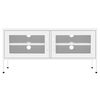 vidaXL TV Cabinet White 105x35x50 cm Steel